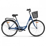 Велосипед Aist 28-245 с корзинкой (синий) - фото